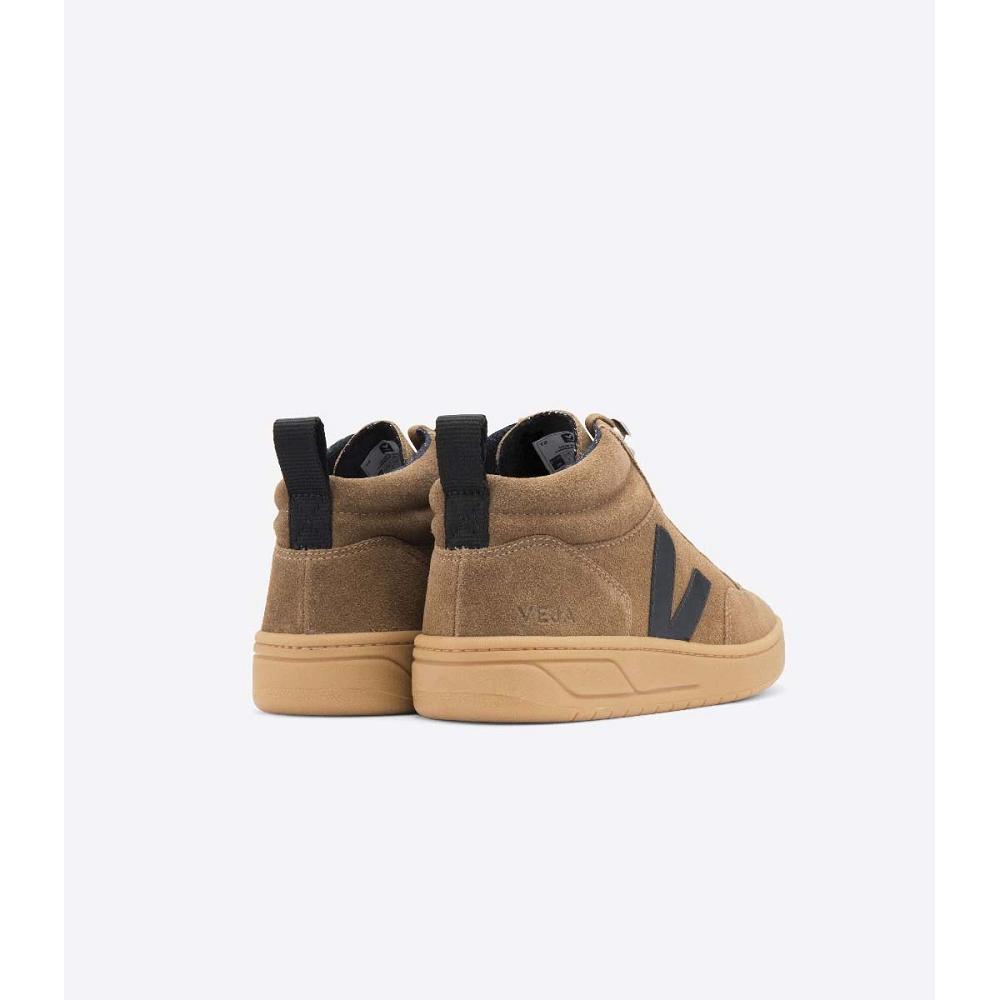 Veja RORAIMA SUEDE Men's High Tops Coffee | NZ 109ILH